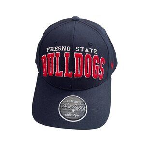 Zephyr Fresno State Bulldogs Staple Hat OS Dark Navy Embroidered Adjustable NEW